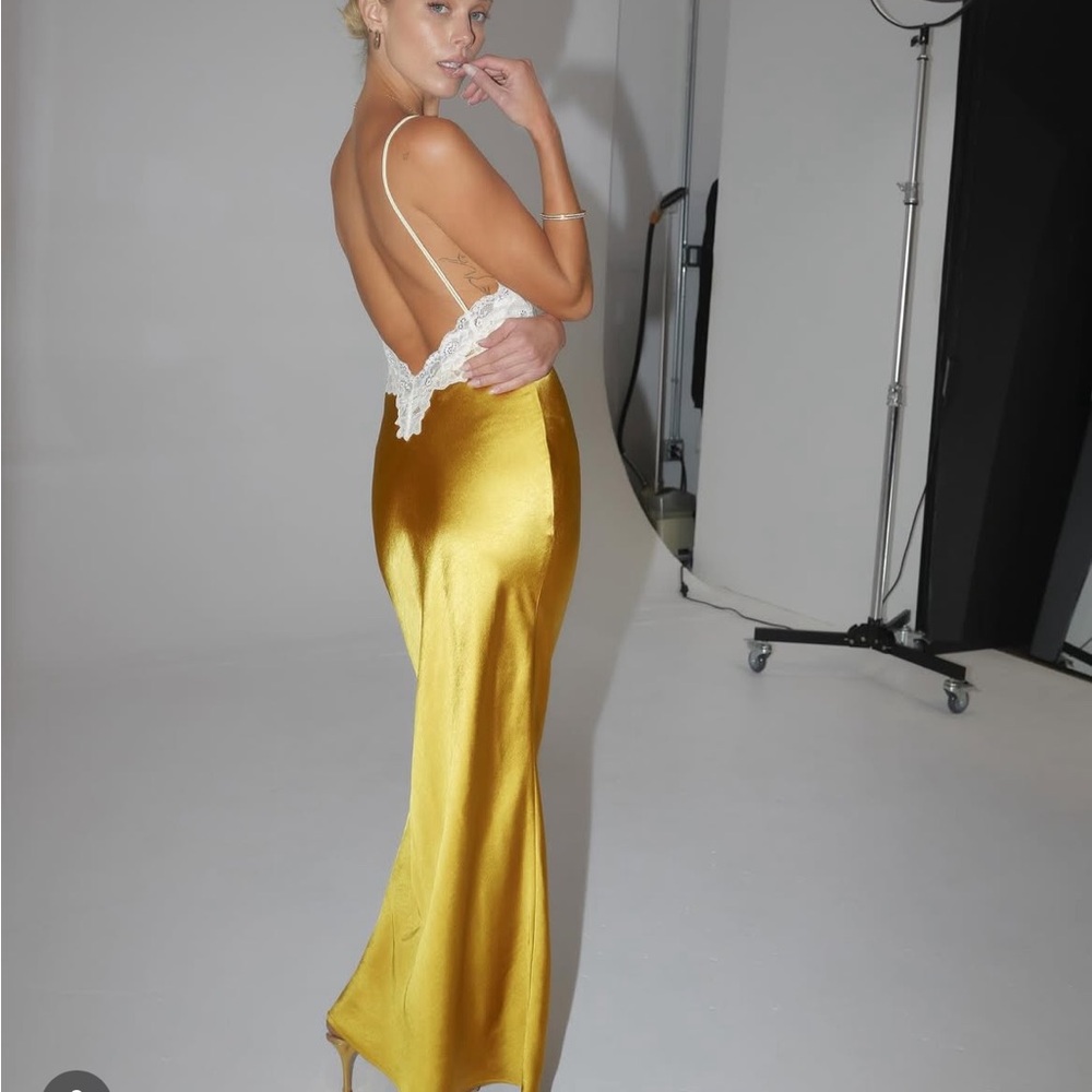 Celine gold dress